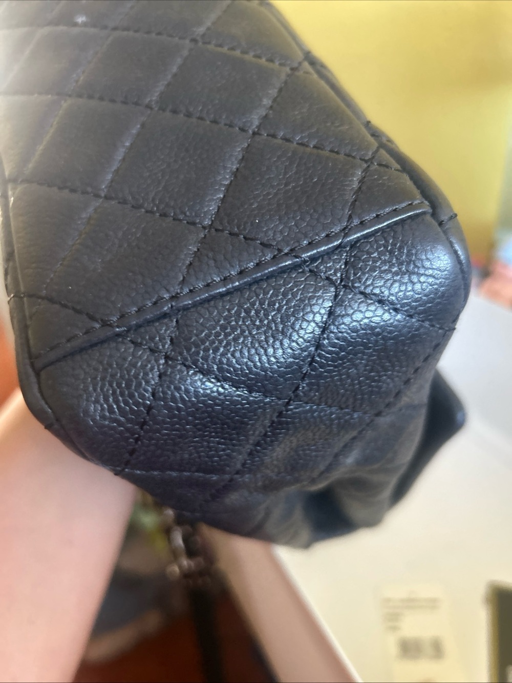 CHANEL Black Quilted Shoulder Bag with Silver-Tone CC - Picture 12 of 13
